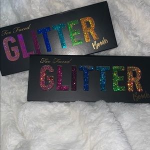 Too faced glitter bomb eyeshadow palette!!